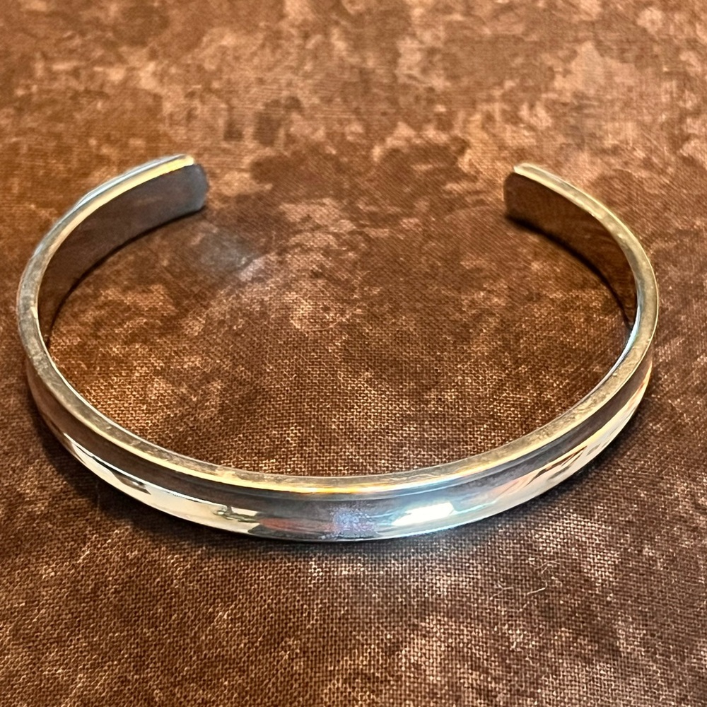 Elegant Ashley Bridget Silver Cuff Bracelet